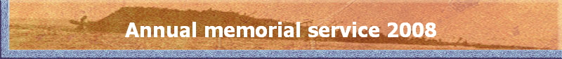 Annual memorial service 2008