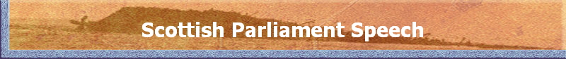 Scottish Parliament Speech