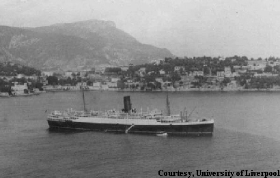 Lancastria at Villefranches - 1930s